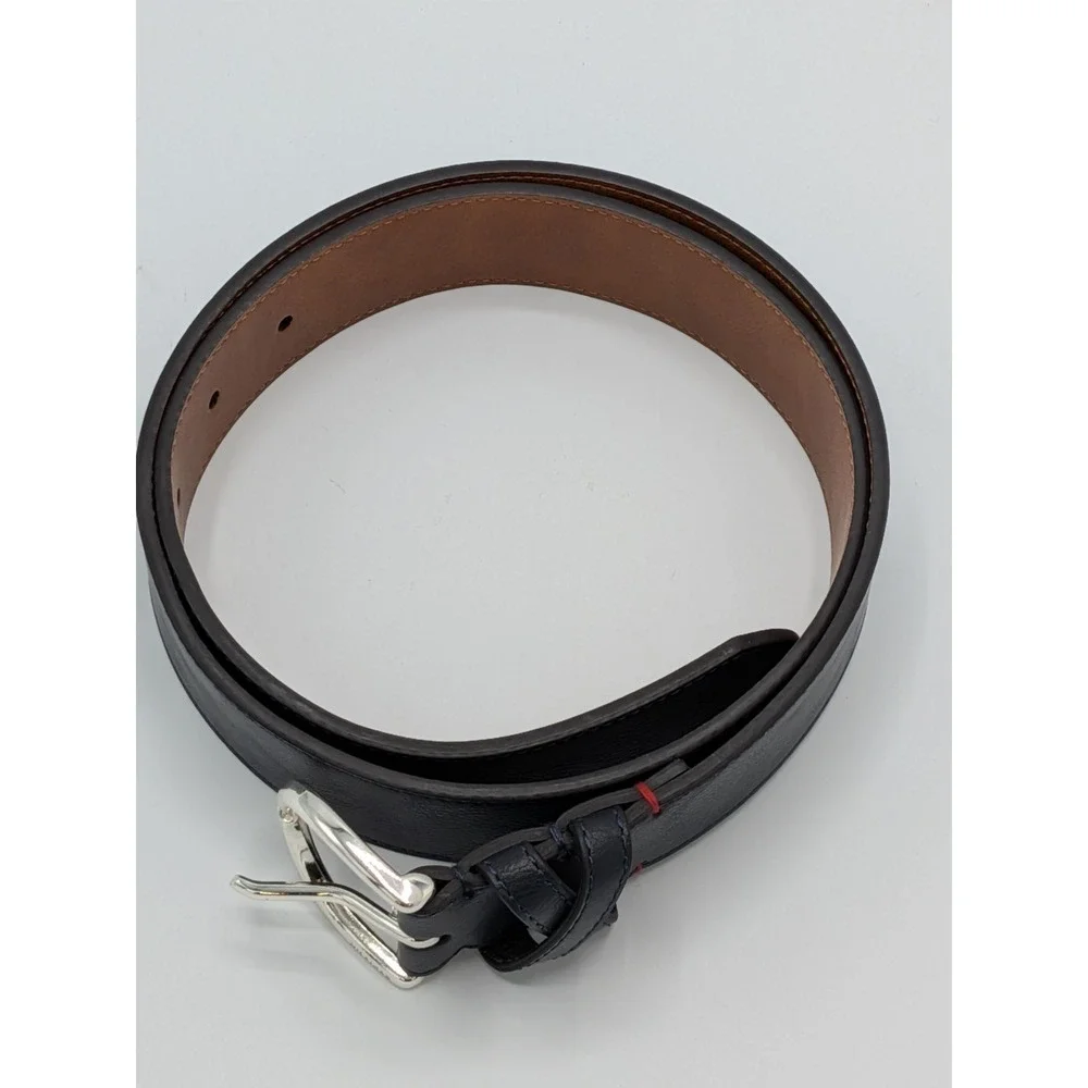 Tommy Hilfiger Blue Leather Belt Women's Size‎ Medium Dress Belt